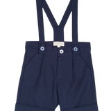 Baby Boy - Philip Linen-Cotton Blend Shorts with Braces
