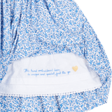 Girl - Genevieve 100% Cotton Smocked Hand Embroidered Knee Length Dress