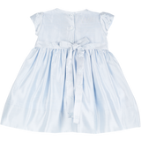 Baby Girl - Angelica Silk Smocked Hand Embroidered Knee Length Dress