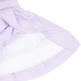 Baby Girl - Berenice Lilac Linen Dress – Hand-Smocked Elegance
