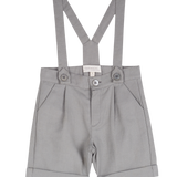 Baby Boy - Philip Linen-Cotton Blend Shorts with Braces
