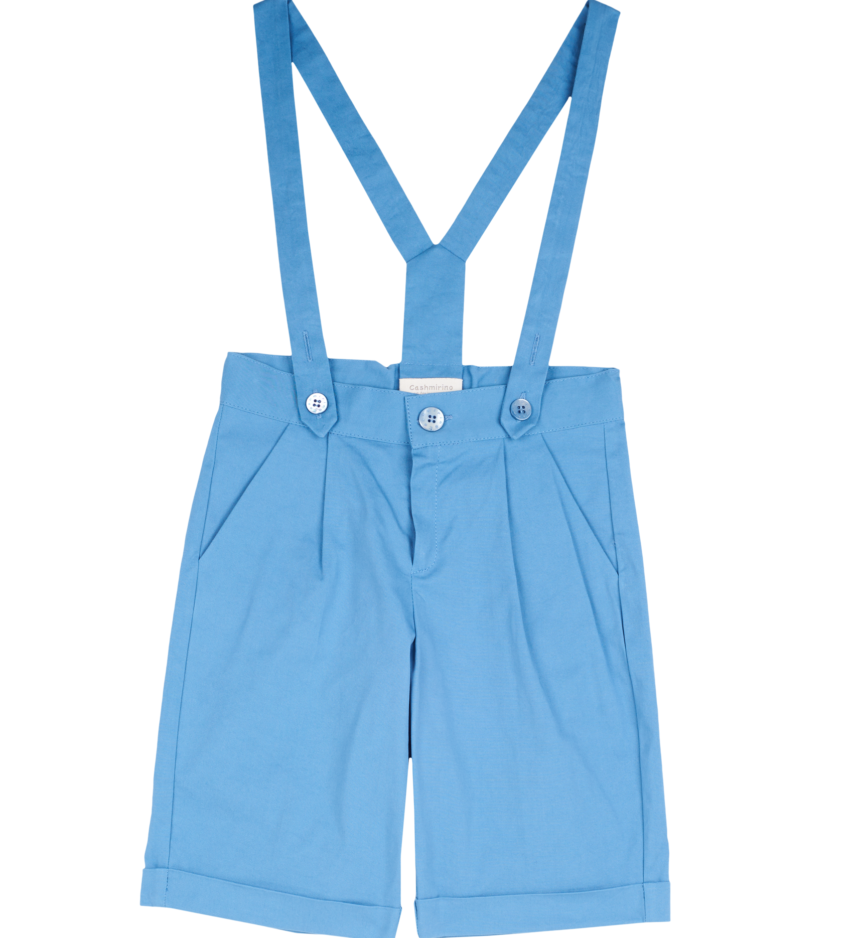 Boy - Oscar 100% Cotton Bermuda Shorts With Braces