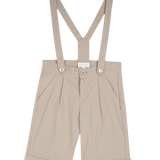 Boy - Oscar 100% Cotton Bermuda Shorts With Braces