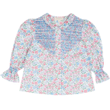 Girl - Victoria Liberty Print Smocked Blouse – 100% Cotton