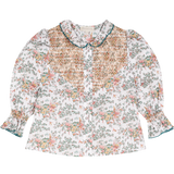 Girl - Victoria Liberty Print Smocked Blouse – 100% Cotton