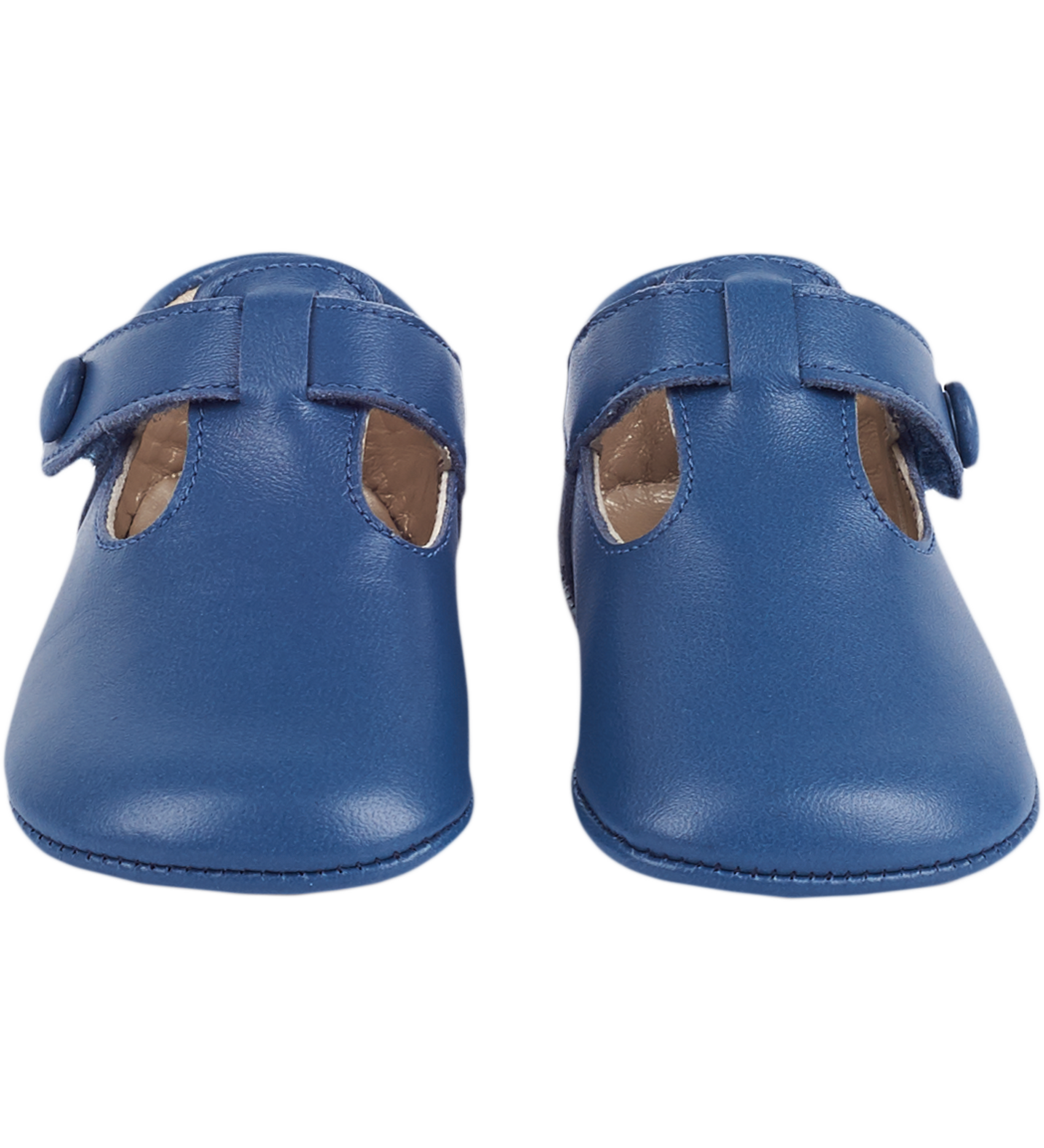 Baby Boy - Arthur 100% Leather Crawling Shoes With Cut Outs