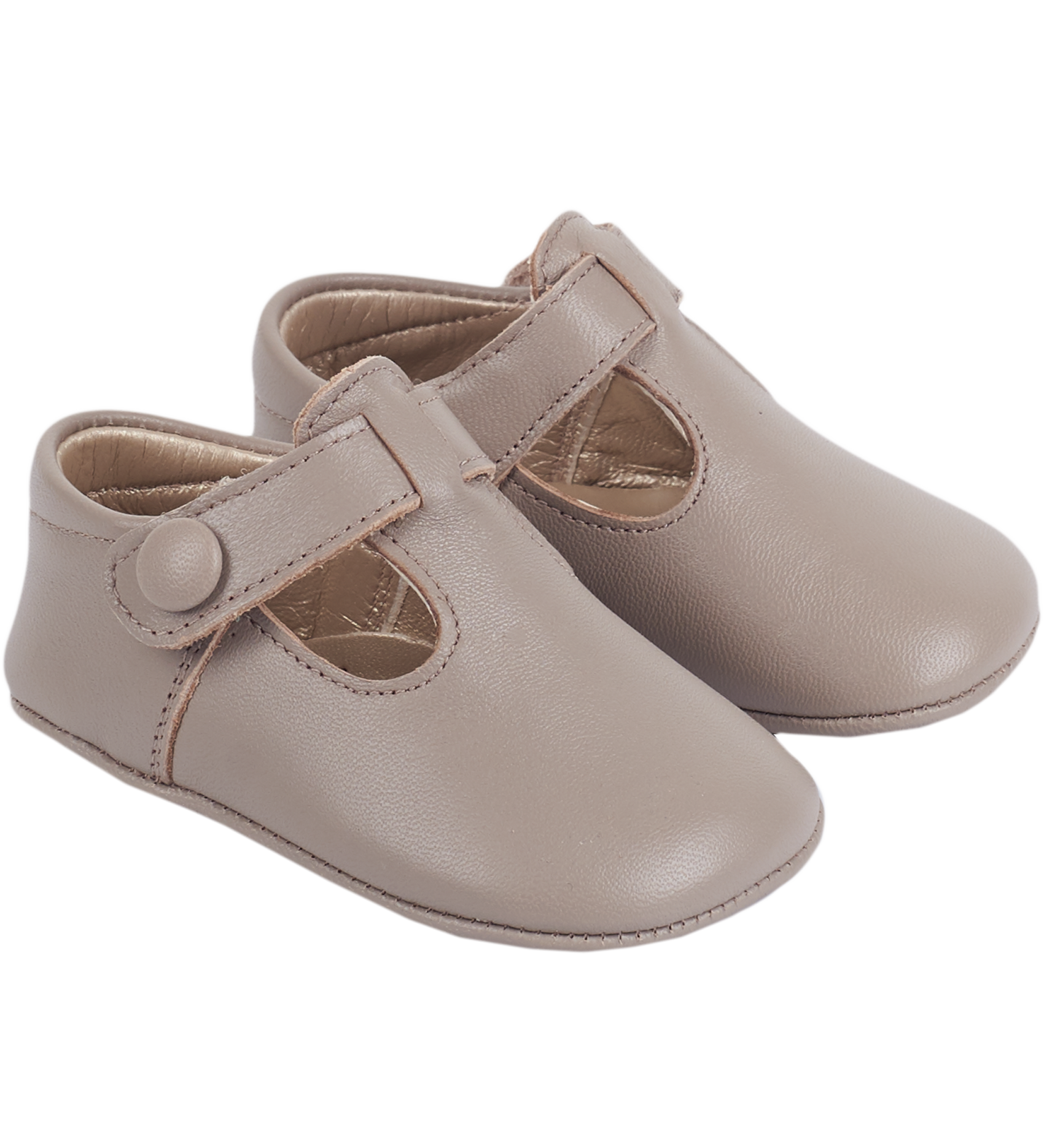 Baby Boy - Arthur 100% Leather Crawling Shoes with Cut Outs