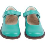 Cashmirino Mint Green Girl classic leather Mary Jane Shoes 