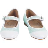 Aquamarine ballerina flats for girls with cushioned insole – Cashmirino