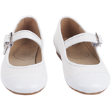 Elegant natural-tone girls’ ballerina shoes with rubber soles – Cashmirino