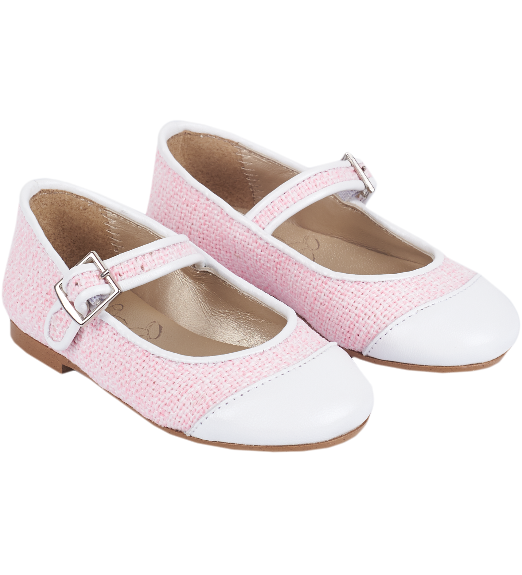 Girl - Juno Mixed Fabric Ballerina Shoes