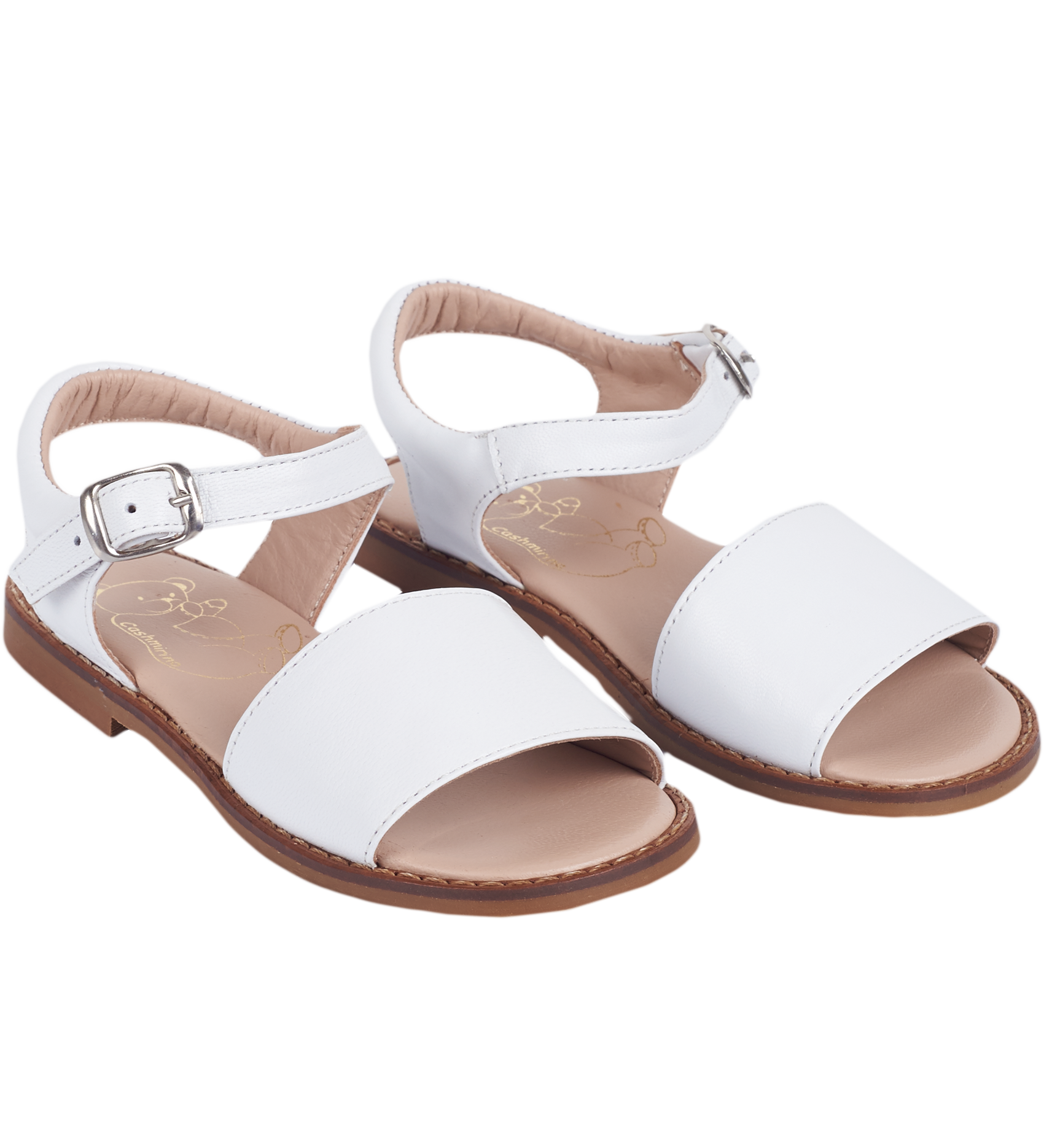 Girl - Leather Classic Sandals With Ankle Strap