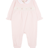 Baby Girl - Marli Pima Cotton Baby Grow with Hand-Embroidered Details