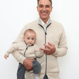 Men - Mattia 100% Premium Cashmere High Neck Cardigan