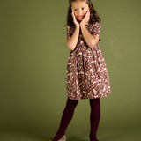 Girl - Meadow Liberty Cotton Knee Length Smocked Dress