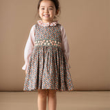 Girl - Milena Orchard Print Smocked Cotton Dress