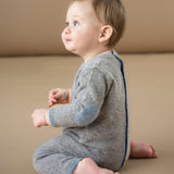 Baby Boy - Mitchell Cashmere Romper with Plane Intarsia
