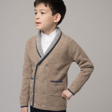 Boy - Nat 100% Cashmere Double Breasted V-Neck Blazer