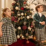 Boy - Joseph 100% Wool Checked Bermuda Shorts