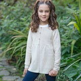 Girl - Neni 100% Cashmere Cardigan with Gathered Waist