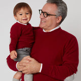 Baby Boy - Nico Jumper – 100% Lightweight Cashmere with Elbow Patches