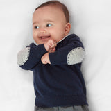 Baby Boy - Nico Jumper – 100% Lightweight Cashmere with Elbow Patches