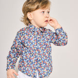 Baby Boy - Oliver 100% Cotton Classic Collar Shirt with Playtime Prints
