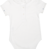 Baby Girl - Meggy Cotton Bodysuit with Ruffle Details and Hand Embroidery
