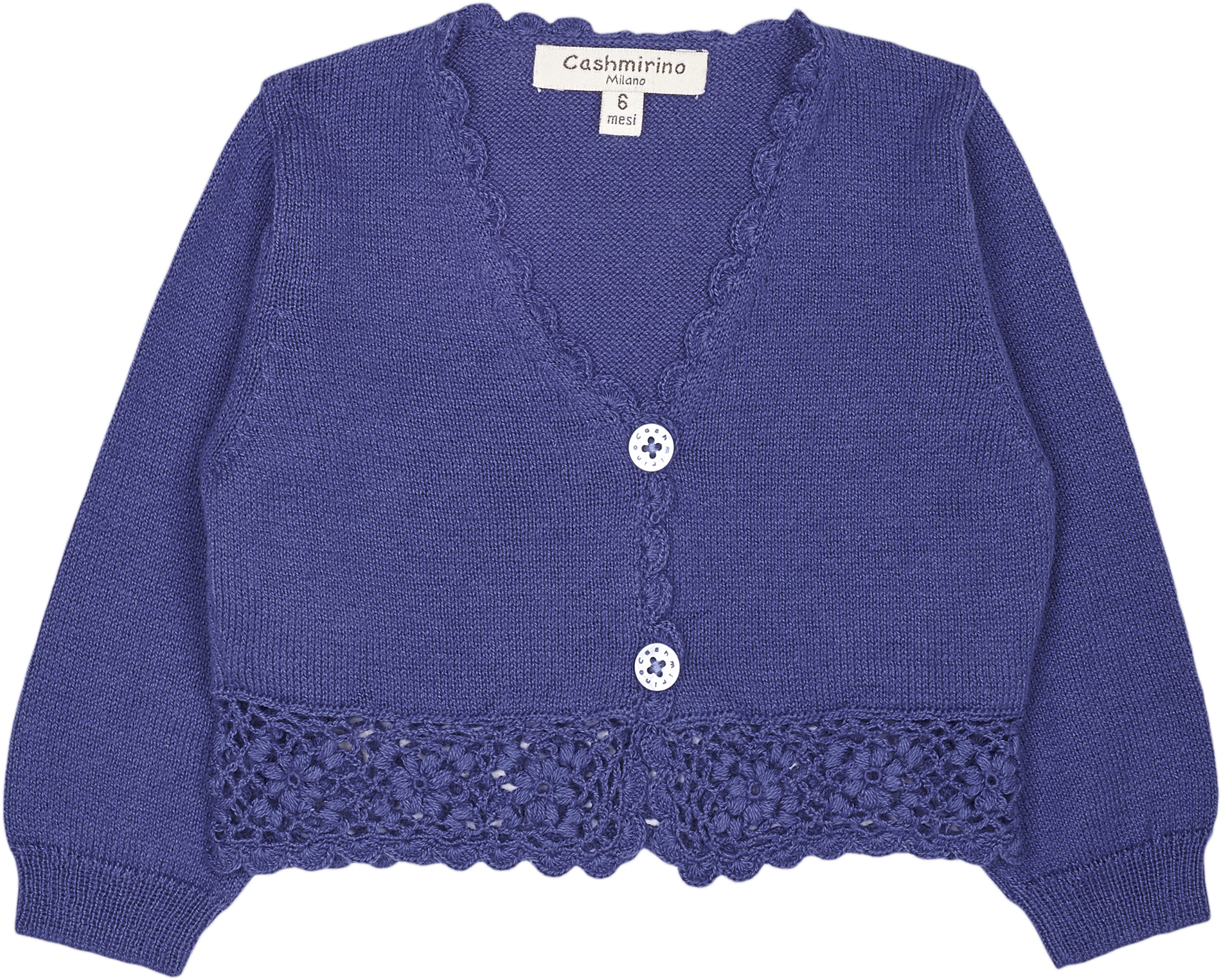 Baby Girl - Tiana Cotton V-neck Cardigan