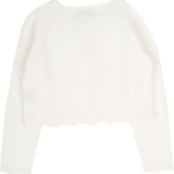 Girl - Giselle Pima Cotton V-Neck Shrug with Crochet & Scalloped Details