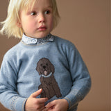 Boy - Pepe Cashmere Jumper with Labrador Intarsia