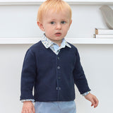 Baby Boy - Roberto 100% Pima Cotton V-Neck Cardigan