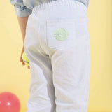Boy - Roger Cotton Hand Embroidered Pull-On Trousers