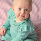 Baby Girl - Isabella Cashmere Romper with Frills