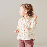 Girl - Rosette Cotton Blouse
