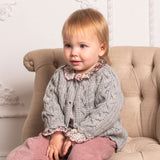 Baby Girl - Callie 100% Cotton Blouse with Pleats and Ruffle Collar