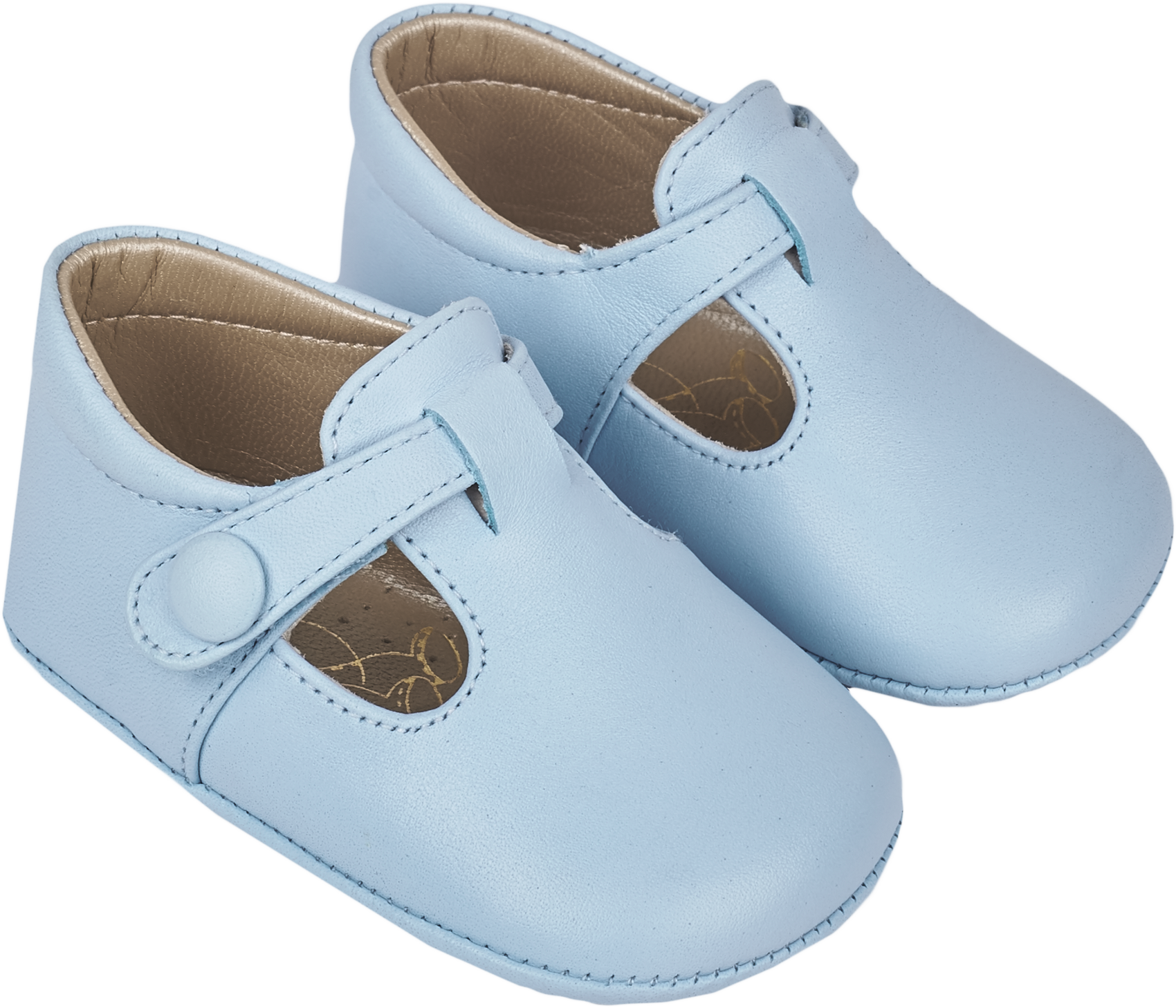 Baby Boy - Arthur 100% Leather Crawling Shoes with Cut Outs