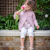 Girl - Sweetheart Cashmere cardigan with Heart Pockets