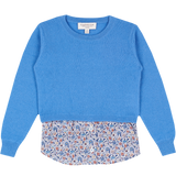 Jumper with shirt detail