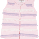 Baby Girl - MFGILF8 Cashmere Sleeveless Cardigan