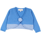 Baby Short cardigan with button flower