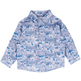 Baby Boy - Davide 100% Cotton Classic Shirt in Playtime Prints
