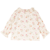 Baby Girl - Callie 100% Cotton Blouse with Pleats in Floral Prints