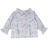 Baby Girl - Callie 100% Cotton Blouse with Pleats in Floral Prints