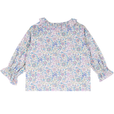 Baby Girl - Callie 100% Cotton Blouse with Pleats in Floral Prints