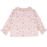Baby Girl - Callie 100% Cotton Blouse with Pleats in Floral Prints