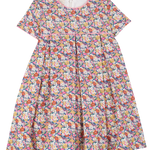 Cashmirino Vintage Daisies Girl liberty printed midi dress