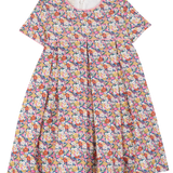 Cashmirino Vintage Daisies Girl liberty printed midi dress