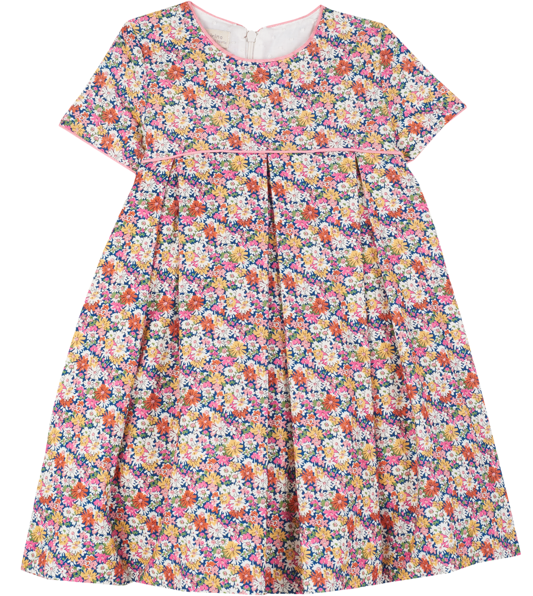 Cashmirino Vintage Daisies Girl liberty printed midi dress