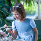 Girl - Sky Hand-Smocked Dress – 100% Cotton